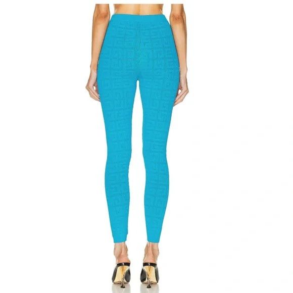 Givenchy GIVENCHY Monogram Leggings - Acqua Marine - NEW WITH TAGS Size 25" / US 0 / IT 36 - 2 Thumbnail