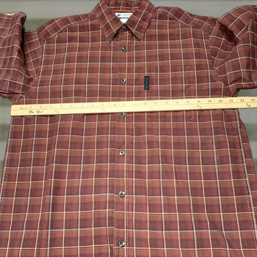 Logo 7 Columbia Mens Long Sleeve Shirt Red Black Maroon Plaid Size M Plaid Logo Size US M / EU 48-50 / 2 - 1 Thumbnail