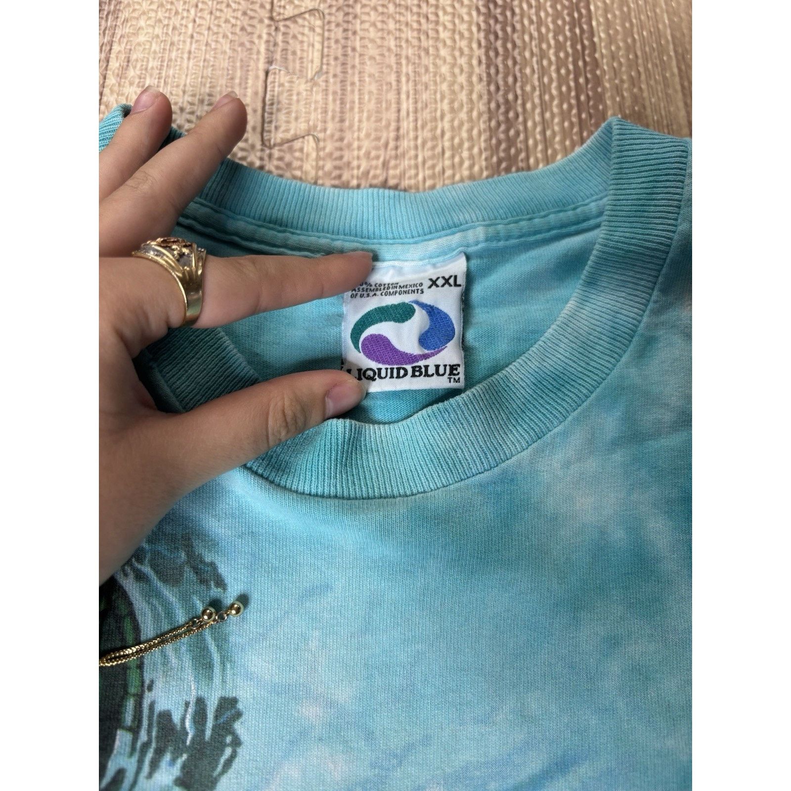 Liquid Blue Vintage Liquid Blue Shirt Blue Sea Turtle, Inc Mens 90s Size US XXL / EU 58 / 5 - 3 Thumbnail