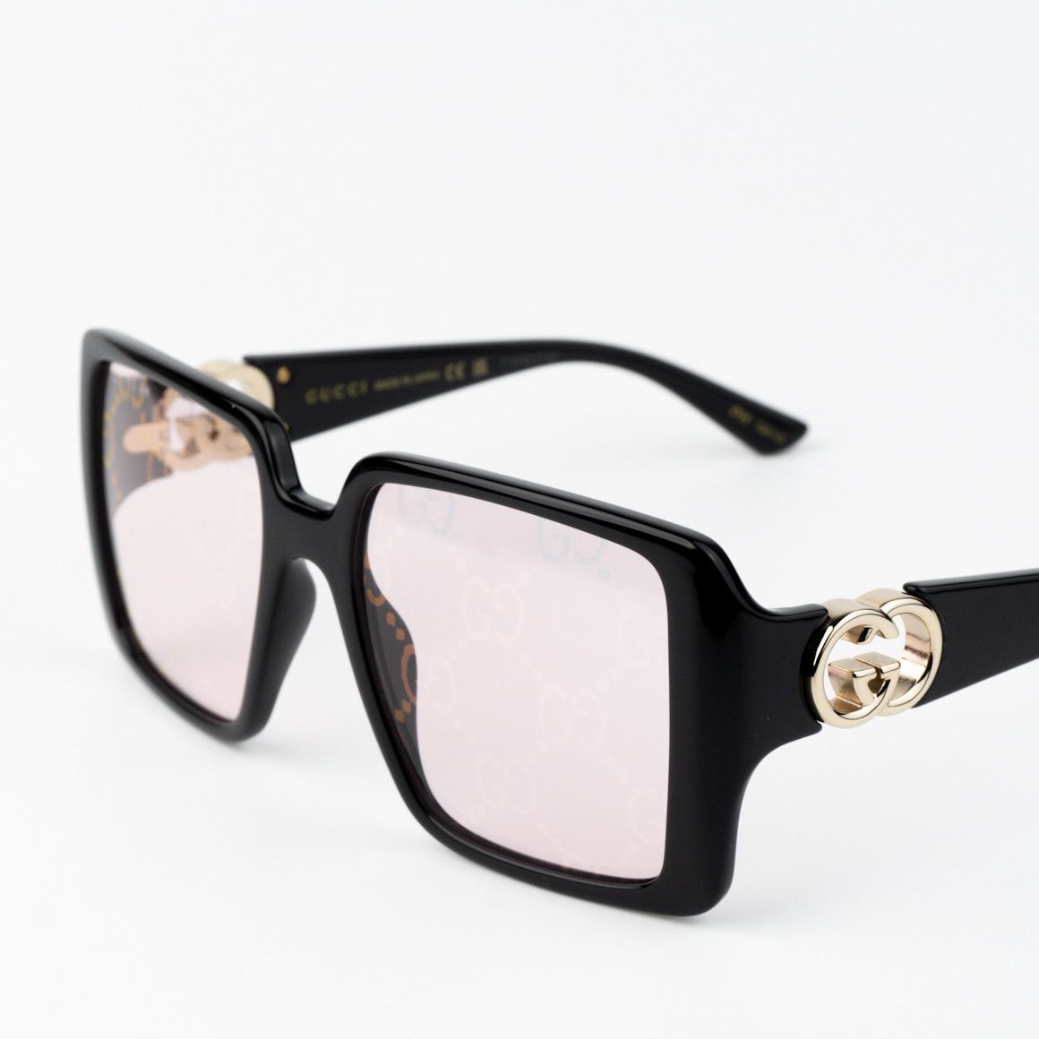 Gucci NEW Gucci GG1692S 006 Mirror Logo Women Square Sunglasses Size ONE SIZE - 6 Thumbnail