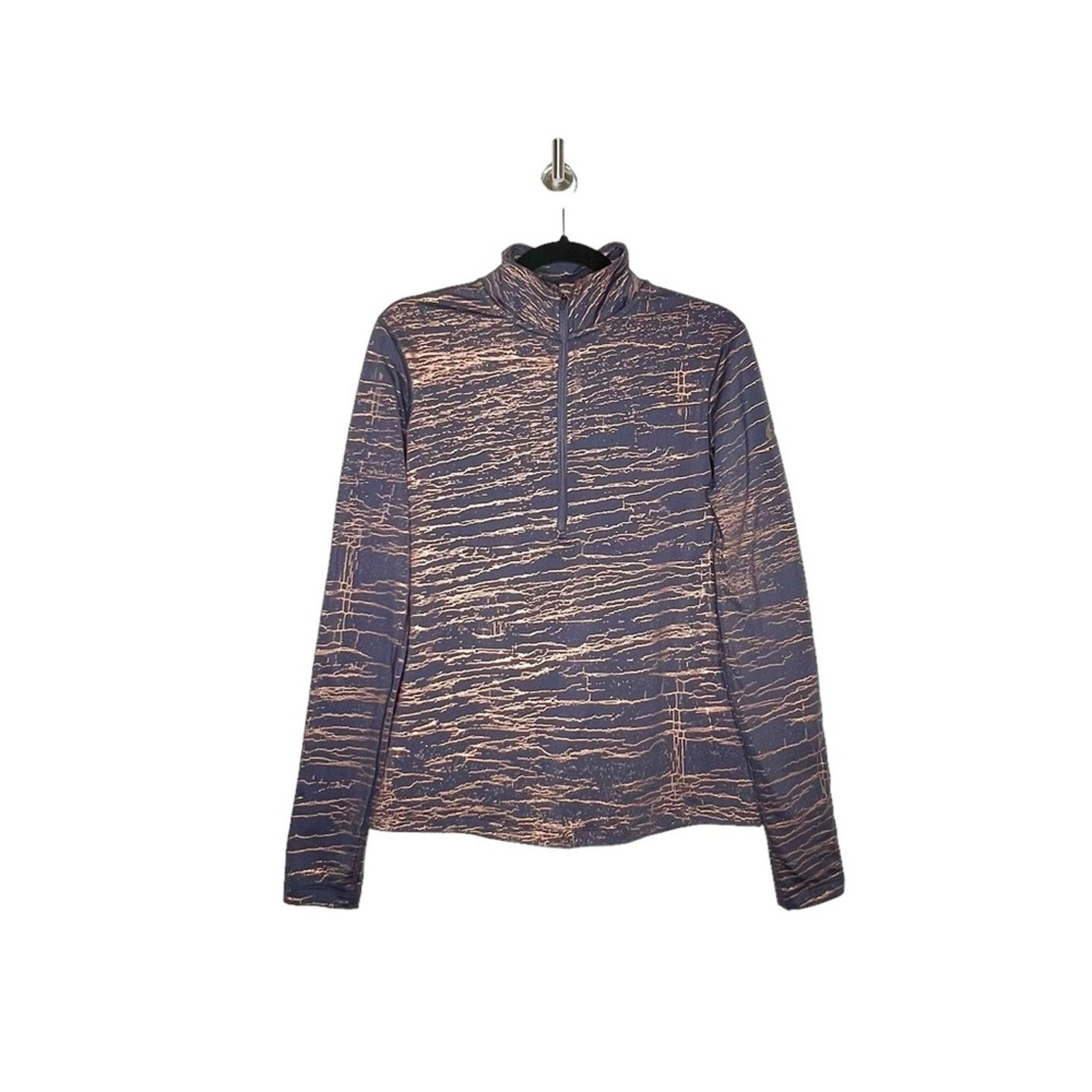 Nike Nike Pro Metallic Long Sleeve Half Zip Pullover Size Medium Size M / US 6-8 / IT 42-44 - 2 Thumbnail