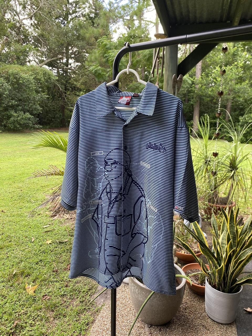 Southpole 90s Blue South Pole Graphic Button Down Tee XXL Size US XXL / EU 58 / 5 - 2 Thumbnail