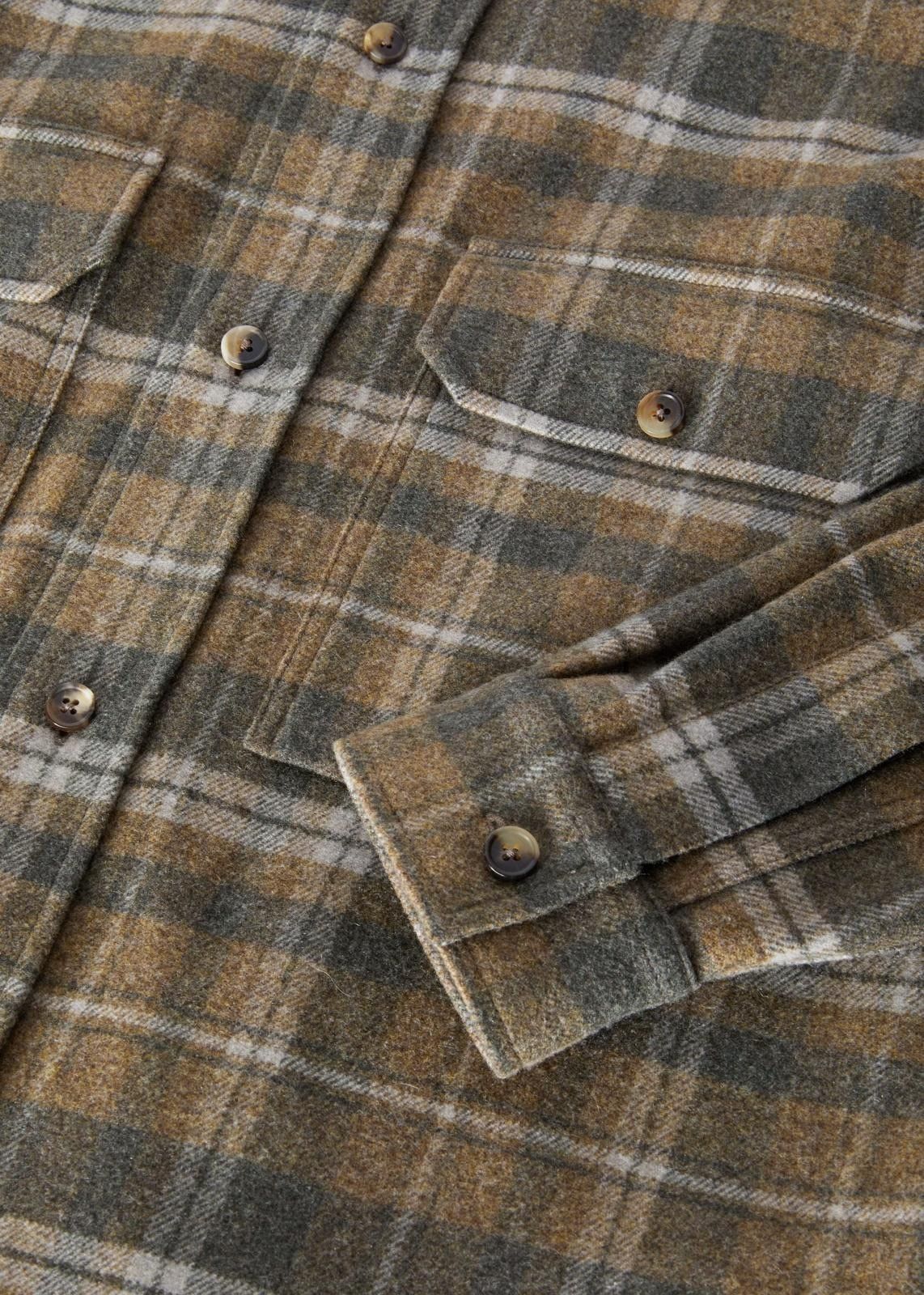 Loro Piana o1srvl11e0924 Alvar Cashmere Shirt Jacket in Multicolor Size L / US 10 / IT 46 - 6 Thumbnail