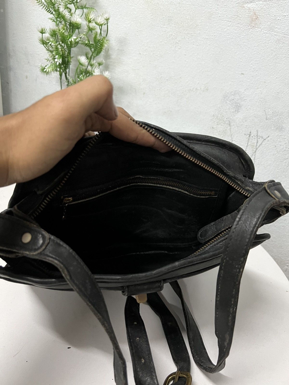 Leather × Vintage Vingage LAURA USA leather Shoulder Size ONE SIZE - 5 Thumbnail