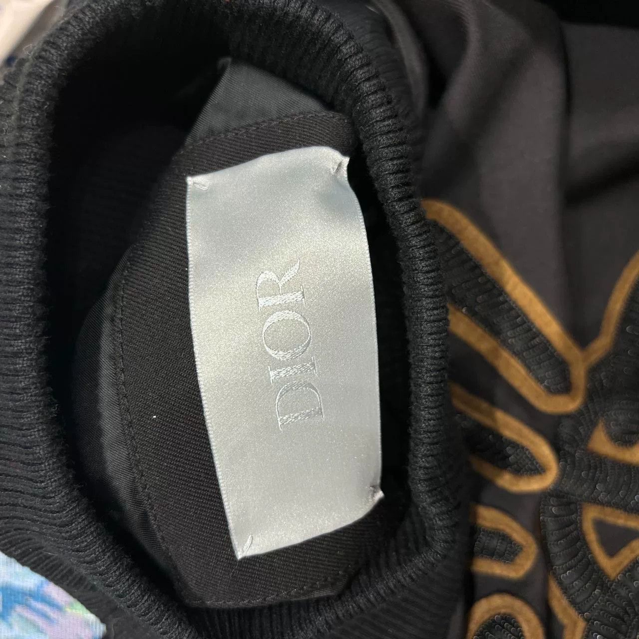 Dior dior x travis scott black embroidered sweatshirt Size US L / EU 52-54 / 3 - 3 Thumbnail