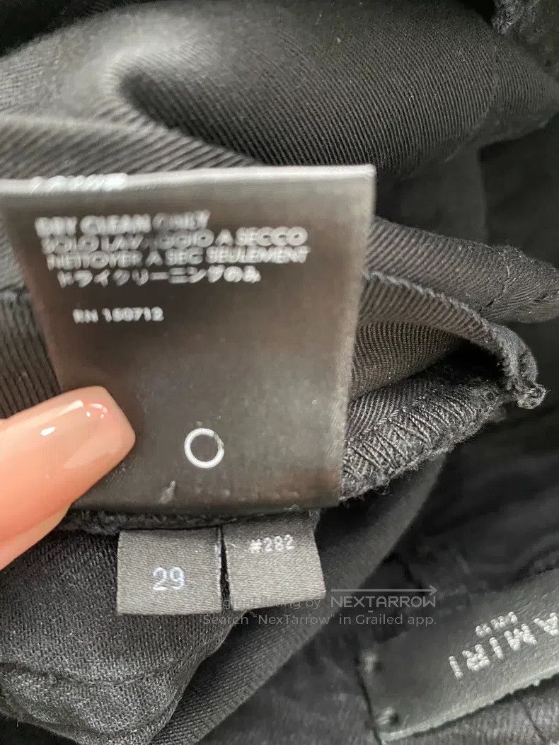 Amiri Amiri Size 29 Washed black Japanese patchwork jeans Size US 29 - 5 Thumbnail