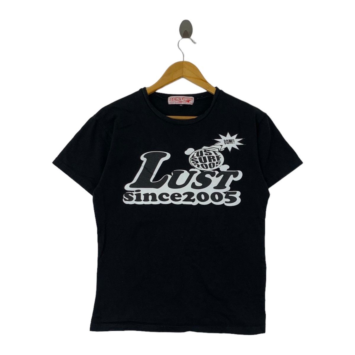 Vintage LUST SURF SKATEBOARD Quality Clothing Tee Shirt Top Size M / US 6-8 / IT 42-44 - 1 Thumbnail