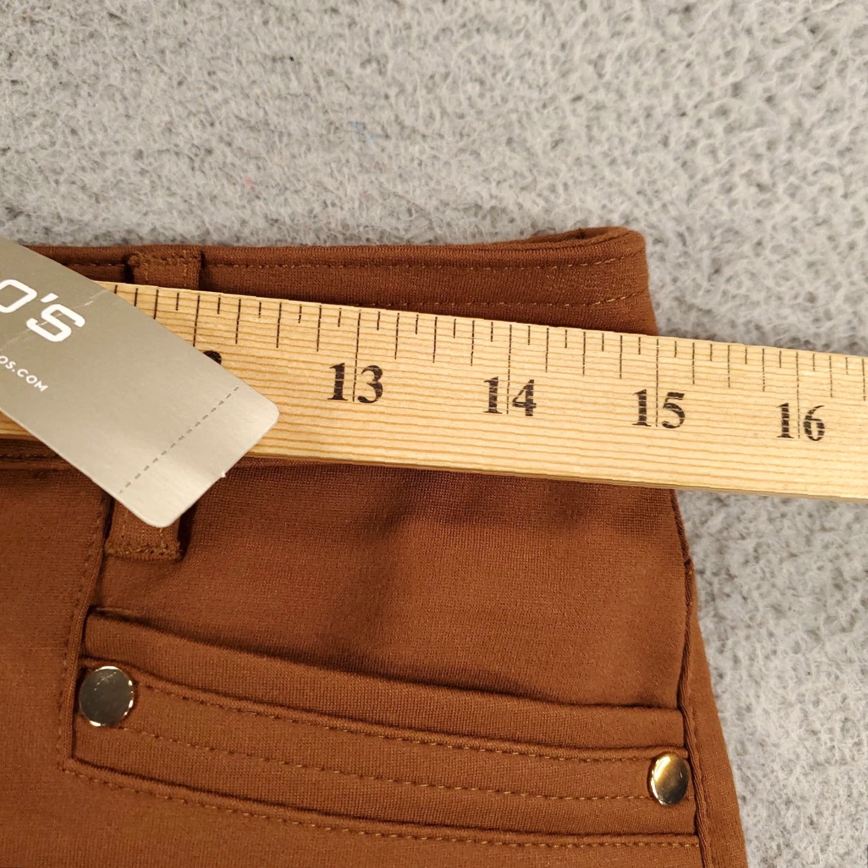 Vintage VINTAGE Chico's Womens Slim Ankle Pants 2XS Brown Ponte Casual Stretch City Fall Size 26" / US 2 / IT 38 - 2 Thumbnail