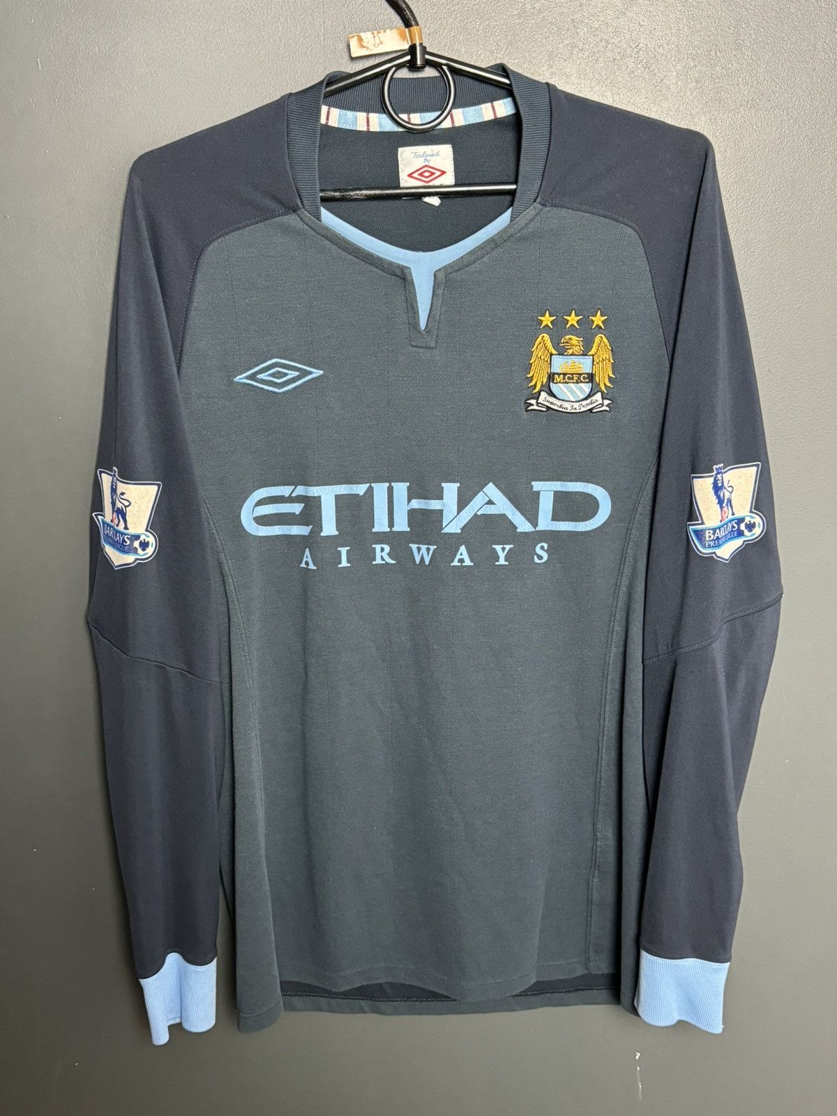 Umbro Manchester City 10/11 Away Silva Football Long Jersey Size US M / EU 48-50 / 2 - 2 Thumbnail