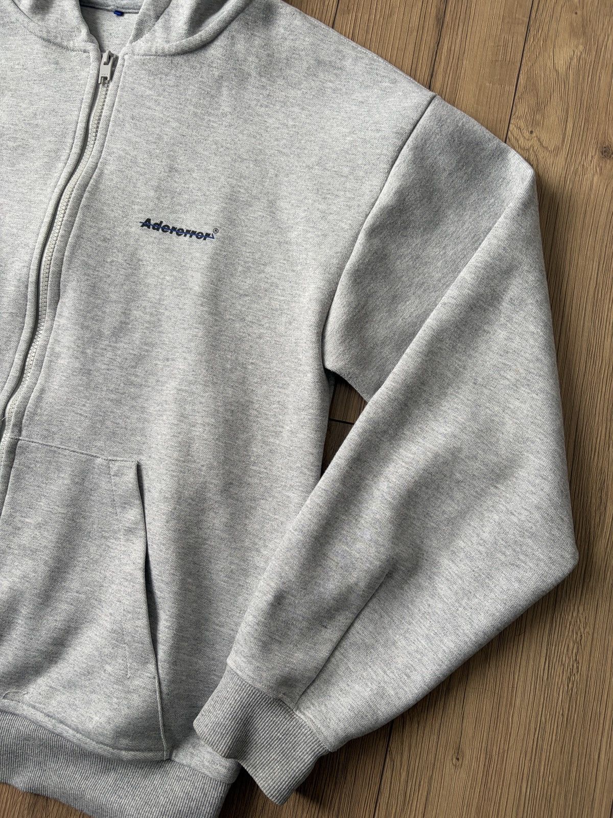 Ader Error Adder Error Gray Zip Heavy Hoodie Size US L / EU 52-54 / 3 - 7 Thumbnail