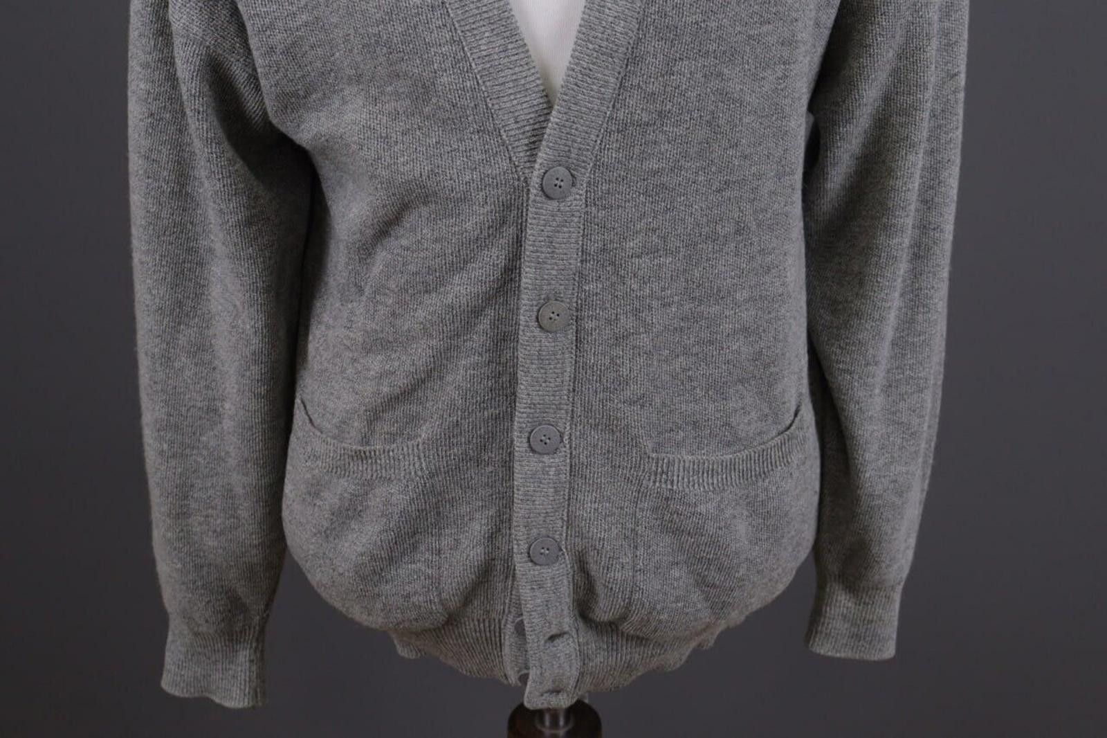Lacoste Lacoste Gray Wool Button Down Sweater Size 4 / M Size US M / EU 48-50 / 2 - 2 Thumbnail