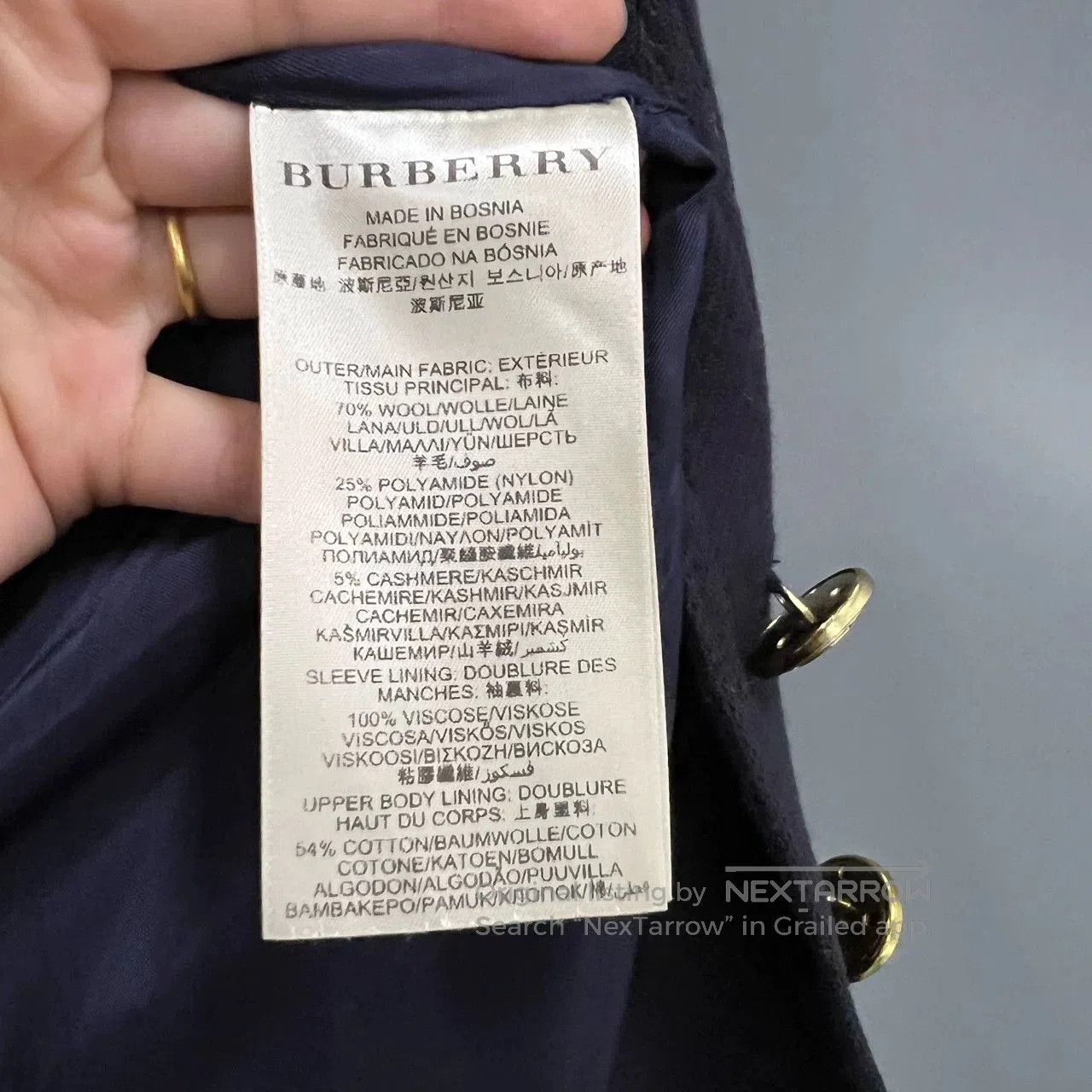 Burberry Burberry Navy Single. Size US S / EU 44-46 / 1 - 3 Thumbnail