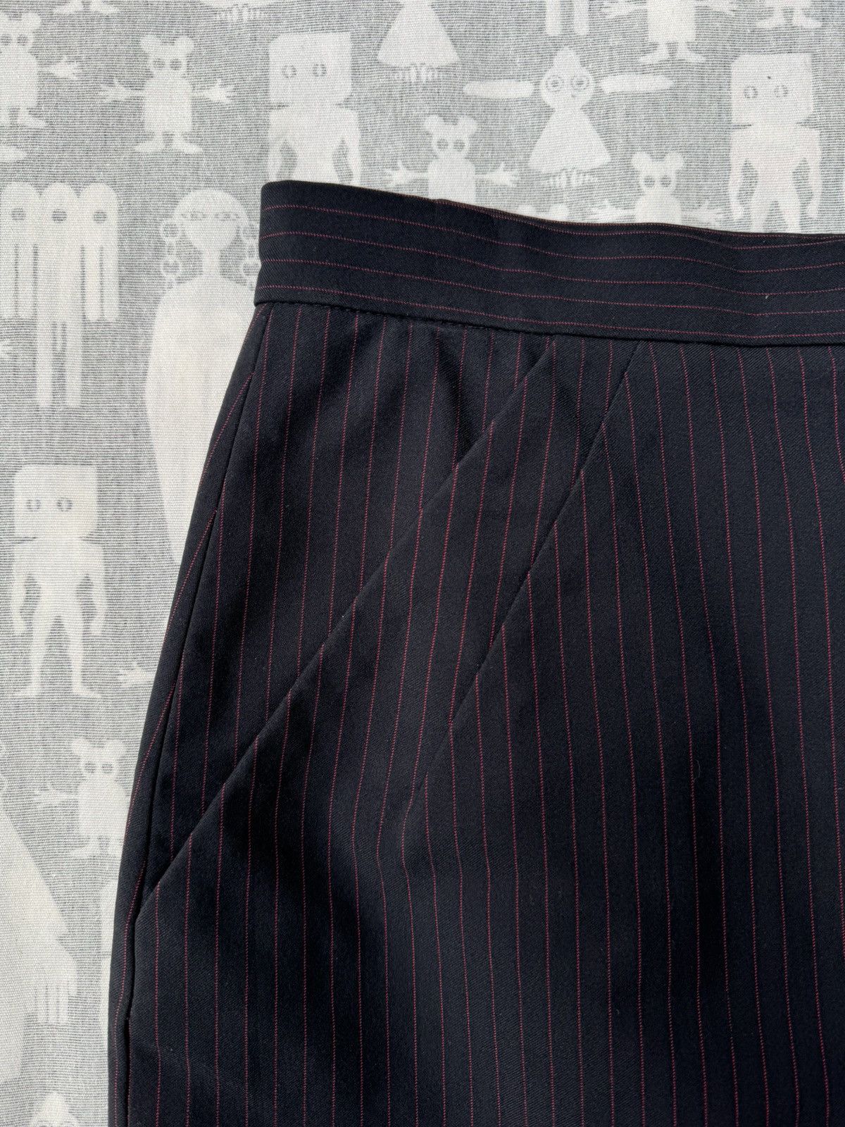 Alexander McQueen Alexander McQueen AW98 Skirt-Pants Pinstripe Joan Trousers Size 32" / US 10 / IT 46 - 2 Thumbnail