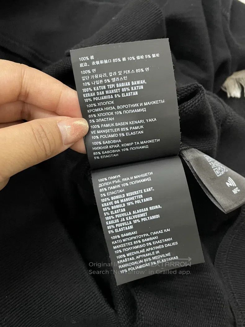 Prada Prada Black big logo sweatshirt Size US XXL / EU 58 / 5 - 6 Thumbnail