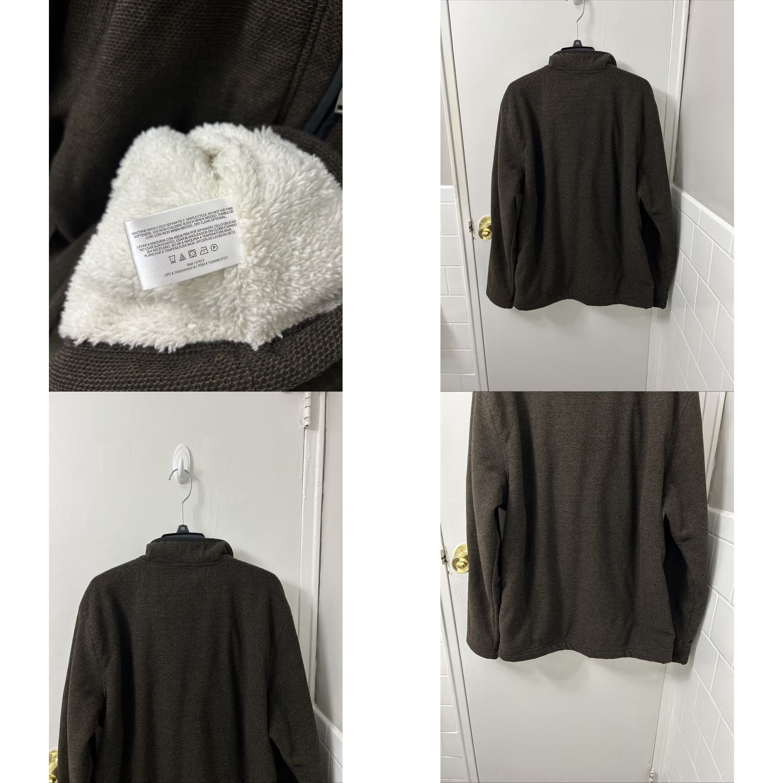 Orvis Orvis Jacket Mens M Brown Brighton Sherpa Lined 1/4 Zip Pullover Sweater 1526440 Size US M / EU 48-50 / 2 - 8 Thumbnail