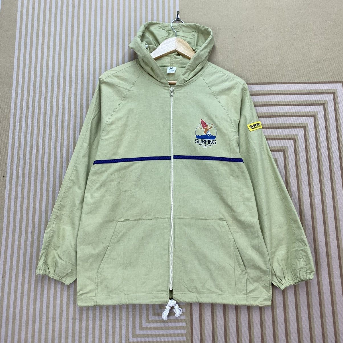 Ron Jon Surf Shop 🫶Vintage Surfing Magazine Zip Up Hooded Windbreaker Jacket Size US M / EU 48-50 / 2 - 1 Thumbnail