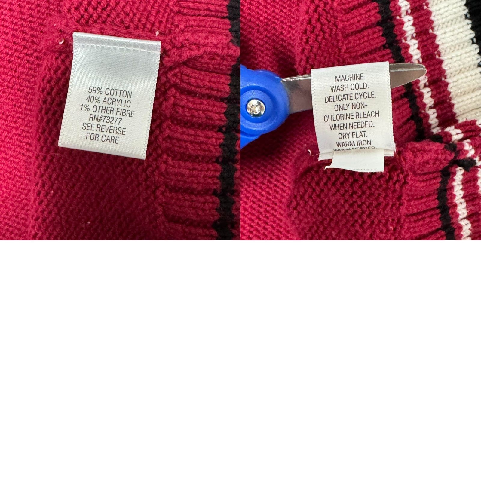 Vintage VINTAGE Sonoma Hooded Sweater Womens Large Fair Isle Grandpa 90s Christmas Knit Pullover Red Hot Retro Womens Size L / US 10 / IT 46 - 9 Thumbnail