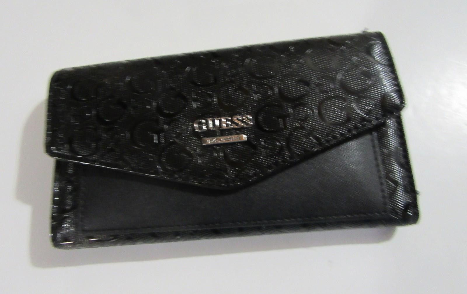 Guess Guess Womens Gleeson SLG Trifold Wallet Black Size ONE SIZE - 1 Thumbnail