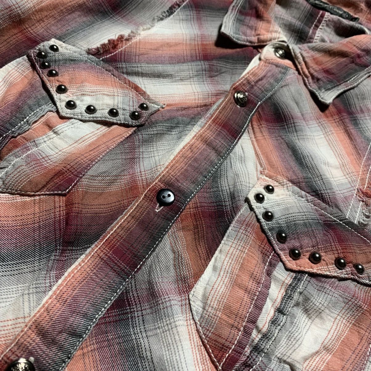 Japanese Brand Vtg Saucy Cool Western Style Flannel Shirt Japanese Brand Size US L / EU 52-54 / 3 - 12 Thumbnail