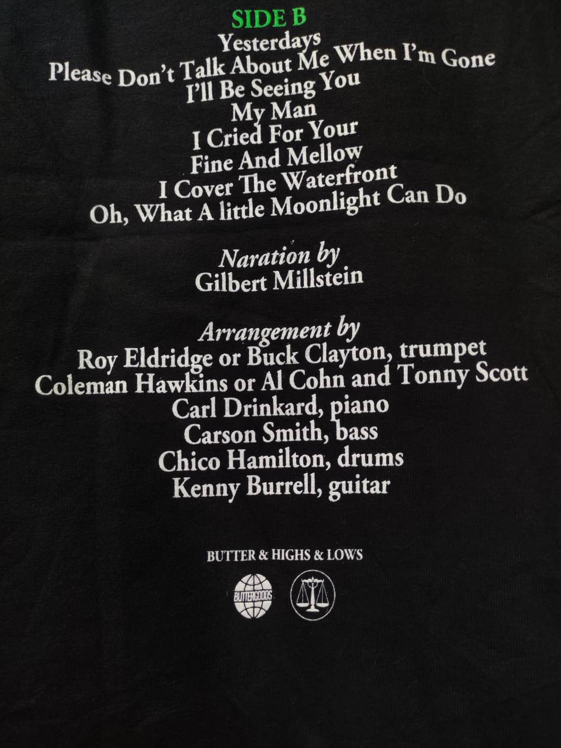 Band Tees Rare! Butter Goods x Highs&Lows The Essential Billie Holiday Size US M / EU 48-50 / 2 - 9 Thumbnail