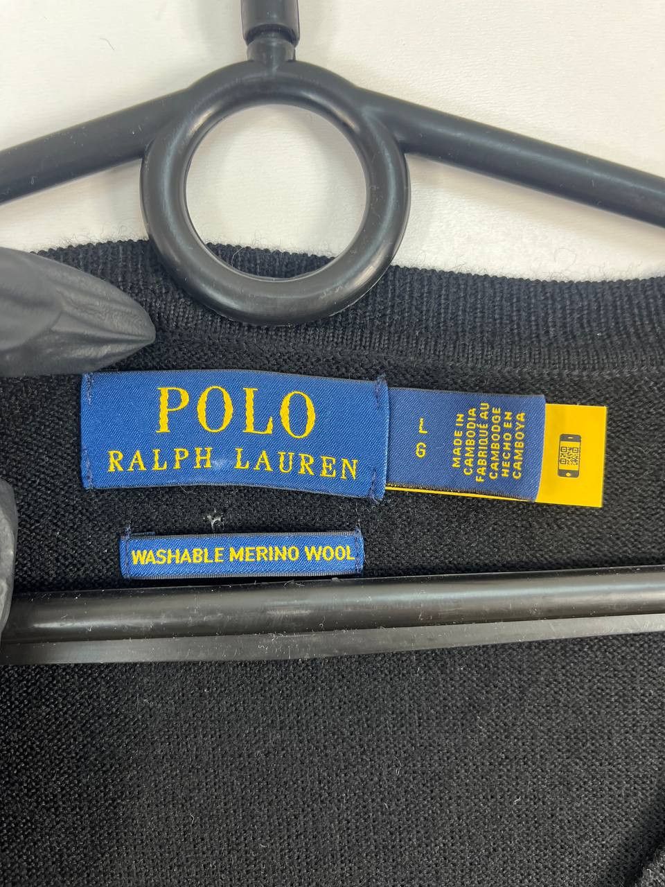 Polo Ralph Lauren Polo Ralph Lauren Washable Merino Wool Sweater Black Size L Size US L / EU 52-54 / 3 - 2 Thumbnail