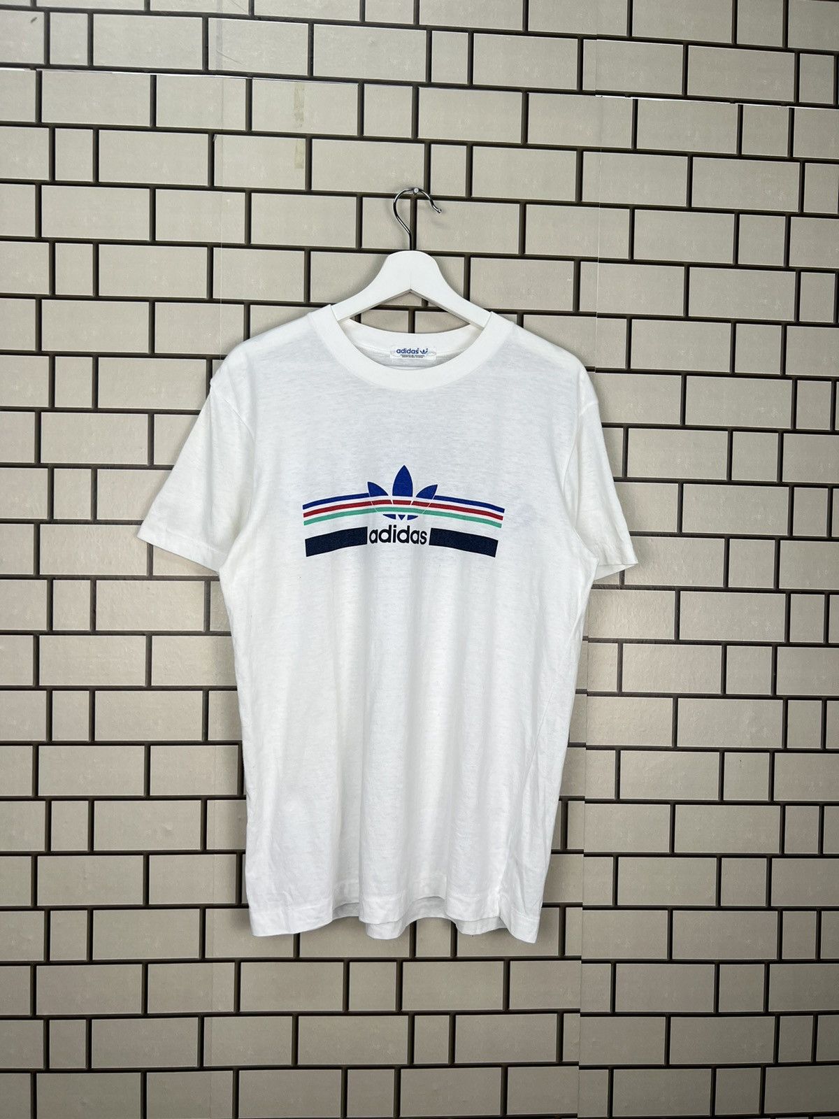 Adidas × Vintage Vintage 80’ Adidas Spring Camp Kurume Tee Size US M / EU 48-50 / 2 - 2 Thumbnail