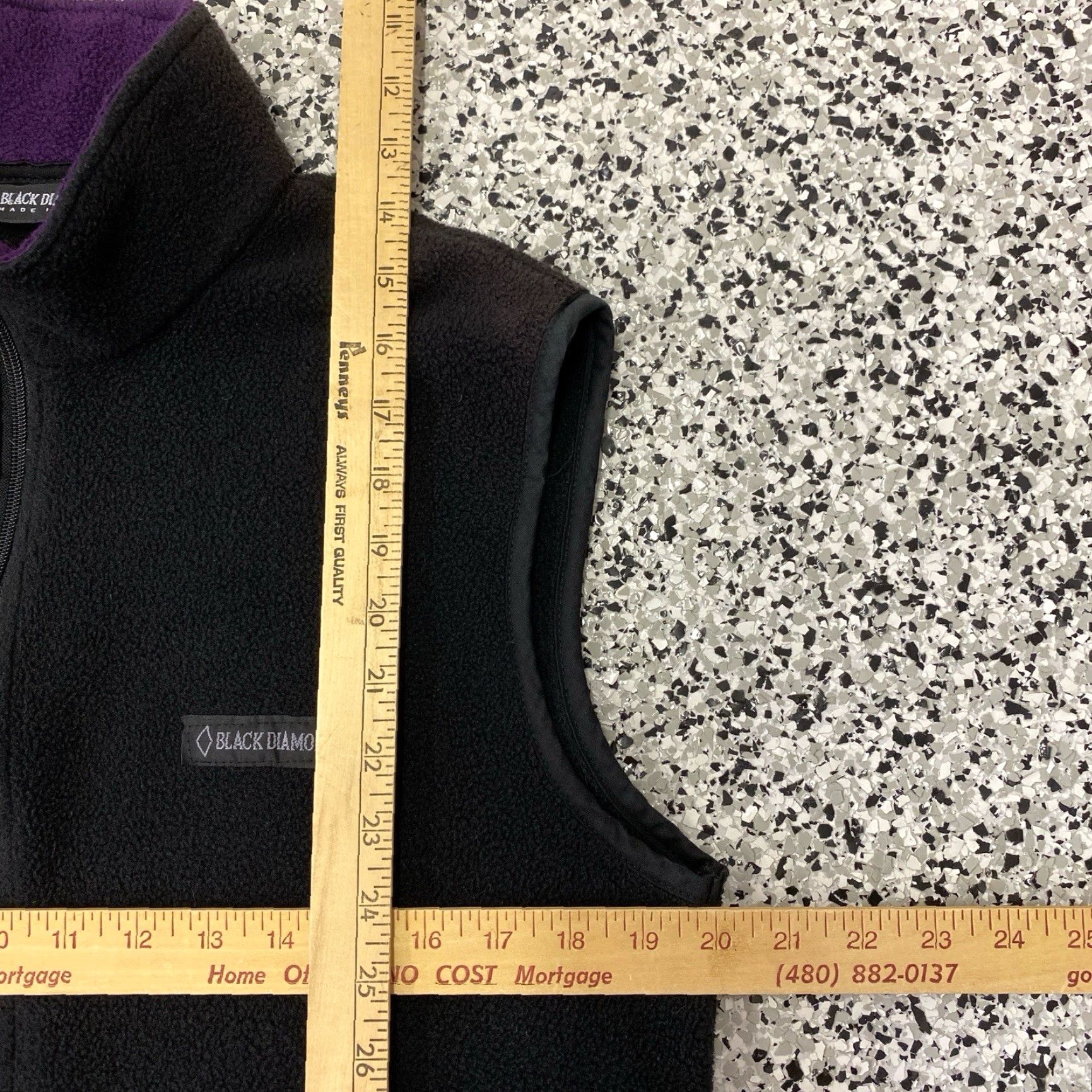 Black Diamond VINTAGE Black Diamond Vest Sleeveless Mens Small Black 90s Fleece Full Zip Pockets Size US S / EU 44-46 / 1 - 3 Thumbnail