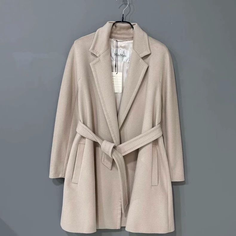 Max Mara Max Mara Nude wool alpaca belt coat Size M / US 6-8 / IT 42-44 - 1 Thumbnail