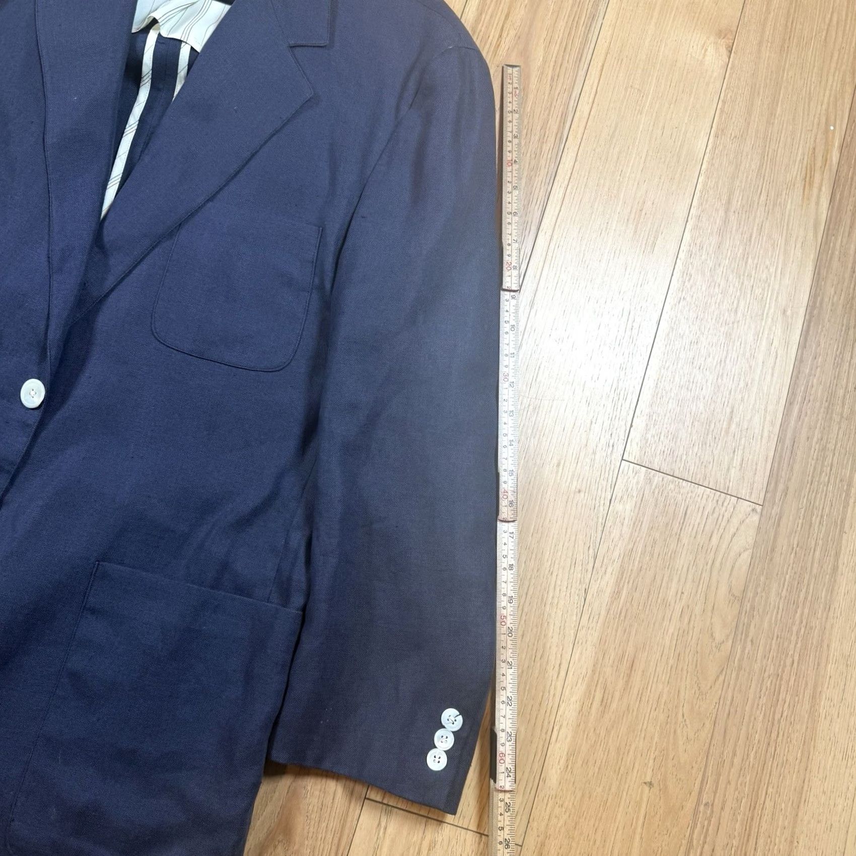 Neiman Marcus VINTAGE Neiman Marcus Blues Sports Coat Blazer USA Made Mens 44 Blue Bleeker? Size 44R - 4 Thumbnail