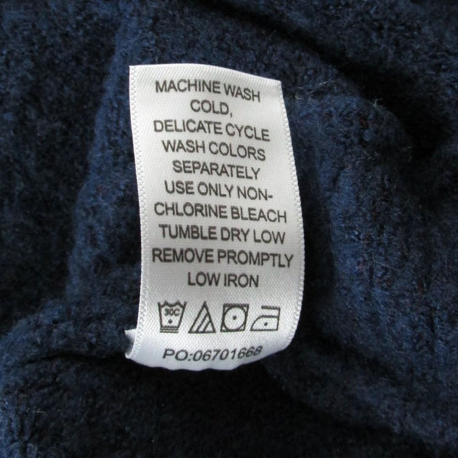 Other Ellos Navy Blue Button Pullover Stretchy Long Sleeve Sweater Size L / US 10 / IT 46 - 8 Thumbnail