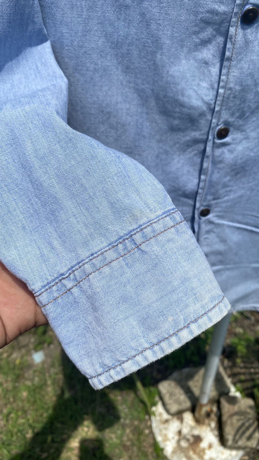 Levi's Vintage Clothing × Vintage Vintage Levi’s Orange tag salvage shirt Size US L / EU 52-54 / 3 - 12 Thumbnail