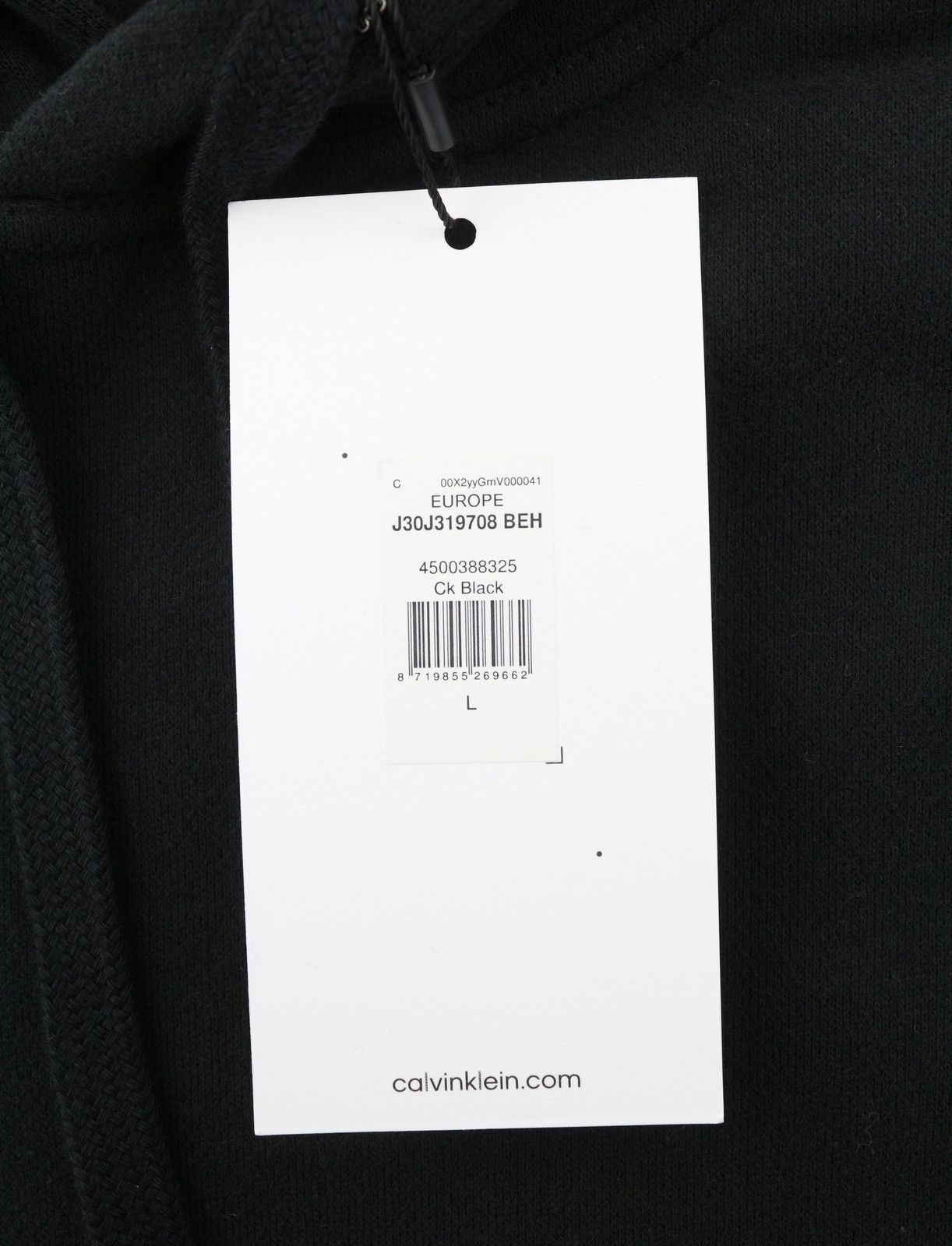 Calvin Klein L Black Oversized Kangaroo Pocket Hoodie 87451 Size US L / EU 52-54 / 3 - 10 Thumbnail