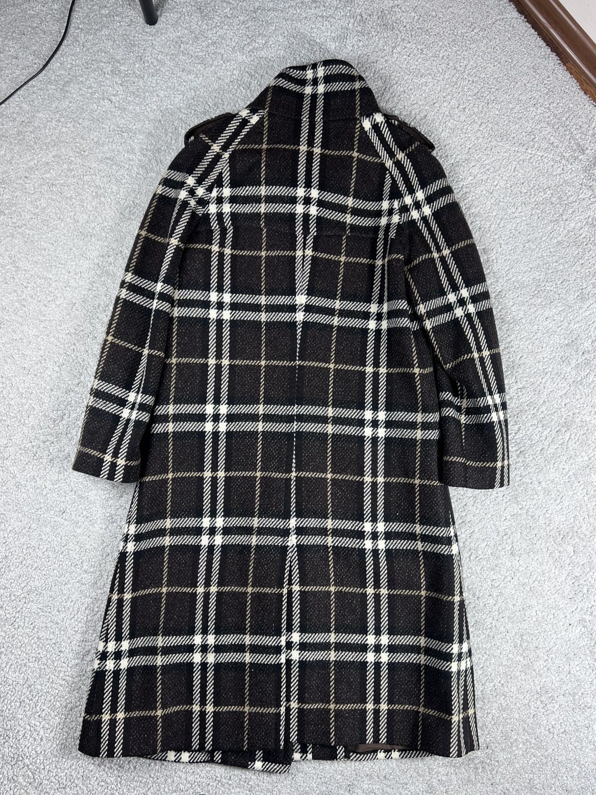 Burberry Burberry London Grey Check Wool Coat Size 44 Size M / US 6-8 / IT 42-44 - 10 Thumbnail