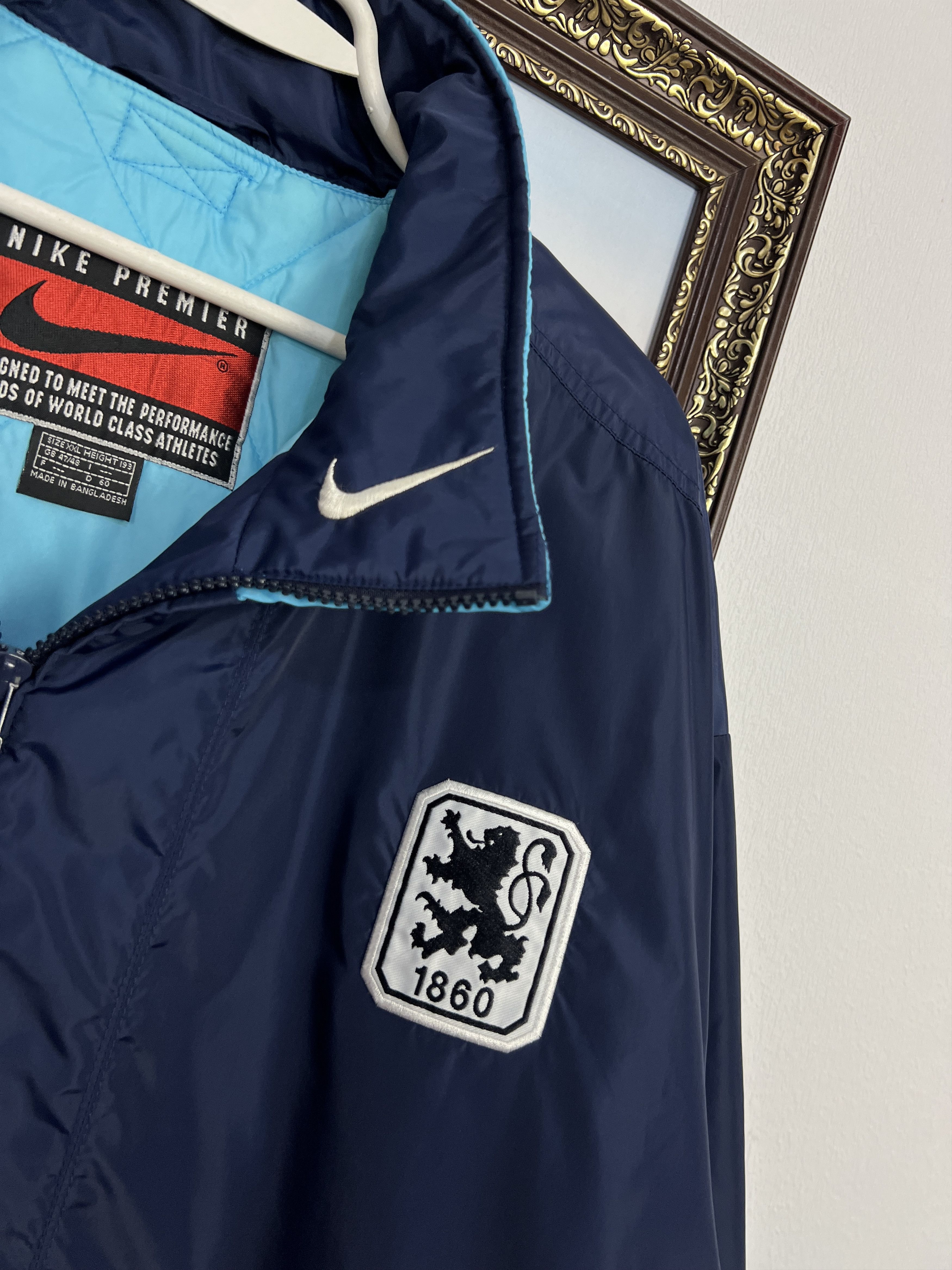 Nike Vintage 90's Nike 1860 Munich Munchen Football Jacket Soccer Size US XXL / EU 58 / 5 - 3 Thumbnail