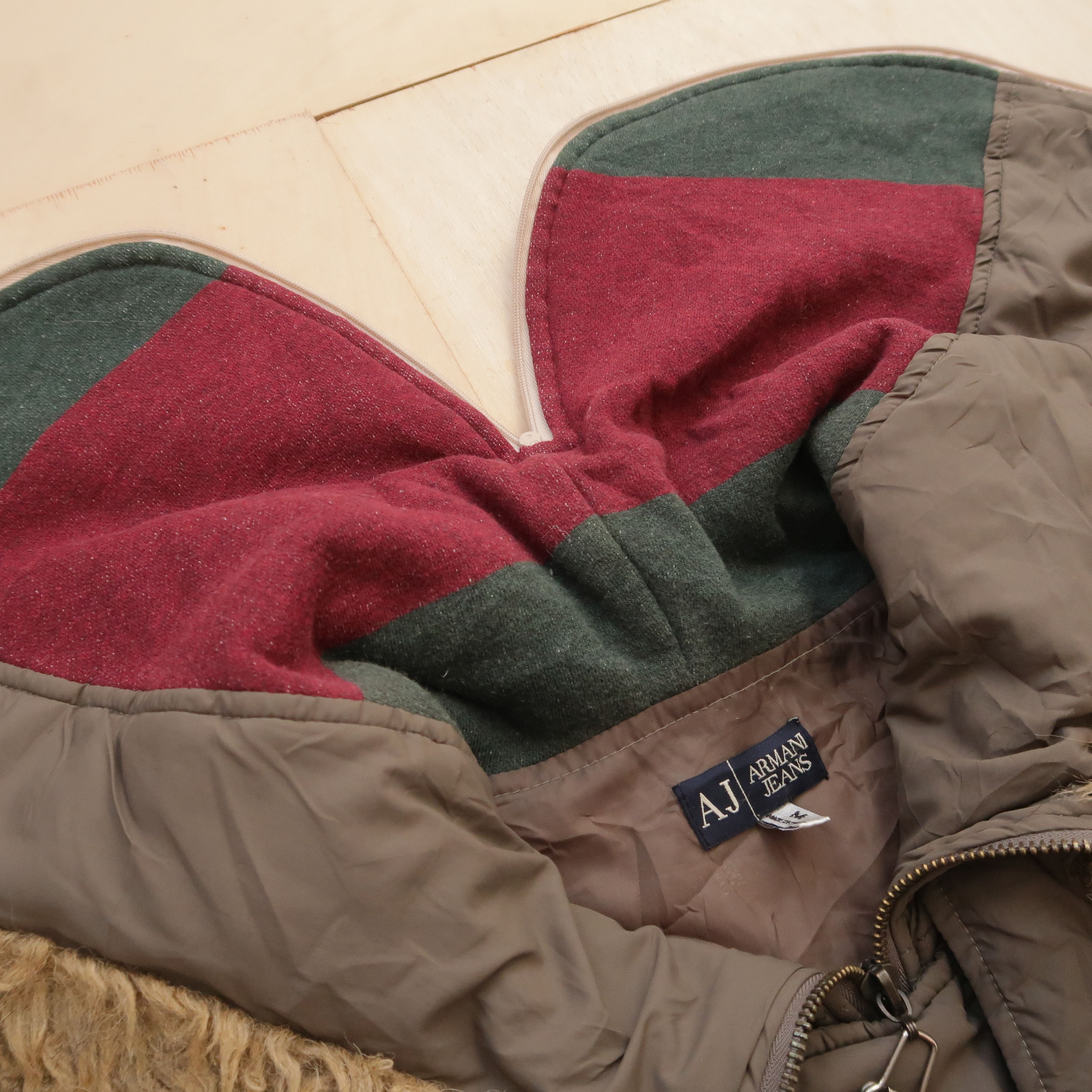 Armani 1990s Armani N-2B Military Fur Faux Jacket Size US M / EU 48-50 / 2 - 7 Thumbnail