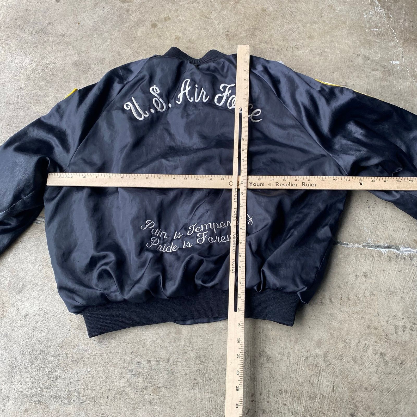 Vintage VINTAGE US AIR FORCE CHAINSTITCHED JACKET LARGE SOUVENIR Size US L / EU 52-54 / 3 - 6 Thumbnail