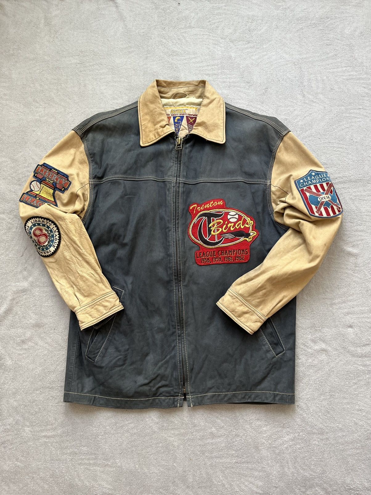 Avirex Authentic Vintage Avirex Varsity Jacket – “Trenton T-Birds” Size US S / EU 44-46 / 1 - 1 Thumbnail