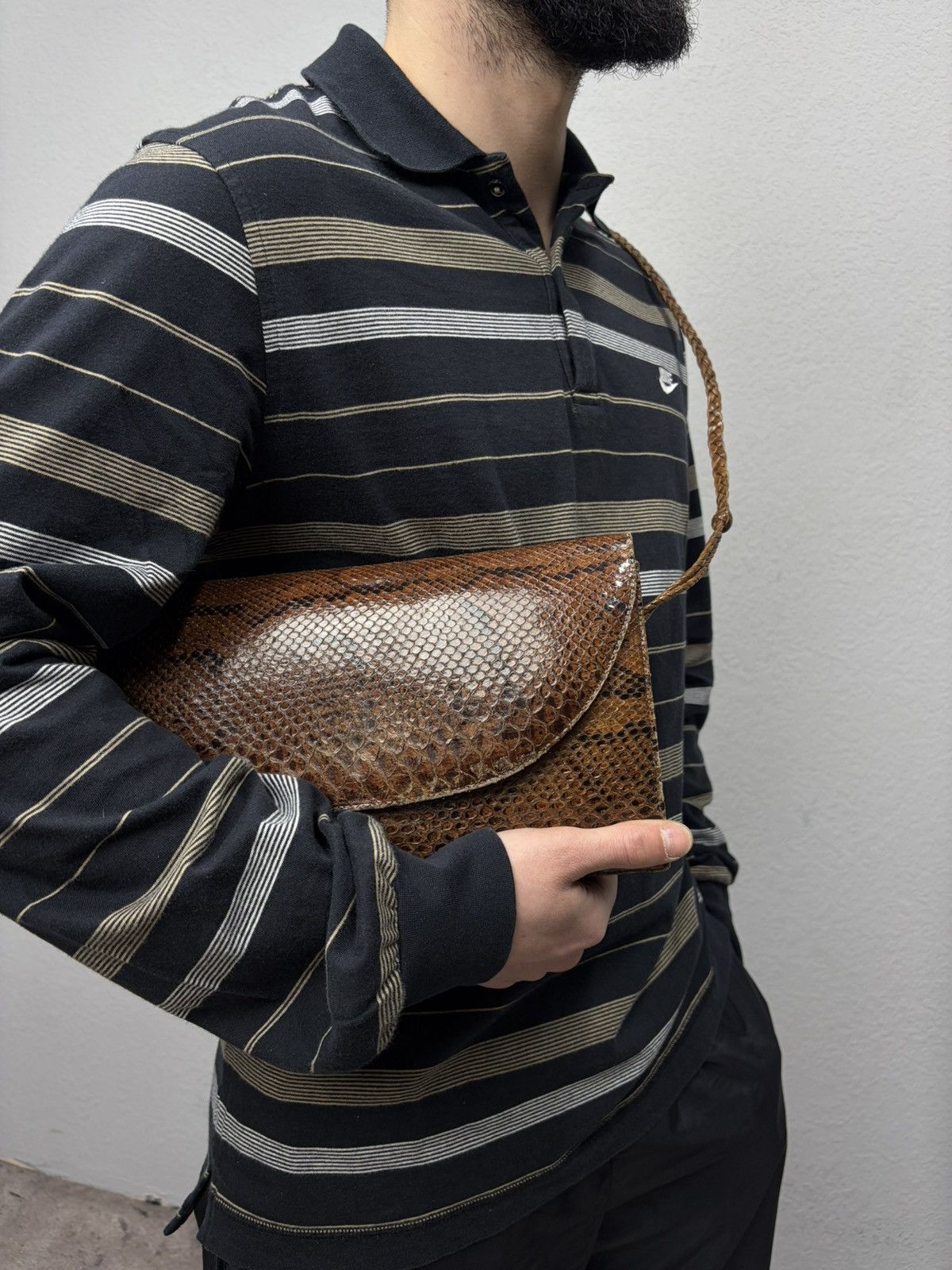 KMRii Snakeskin Leather Bag Y2K Archive KMRii If Six Was Nine Vibe Size ONE SIZE - 3 Thumbnail