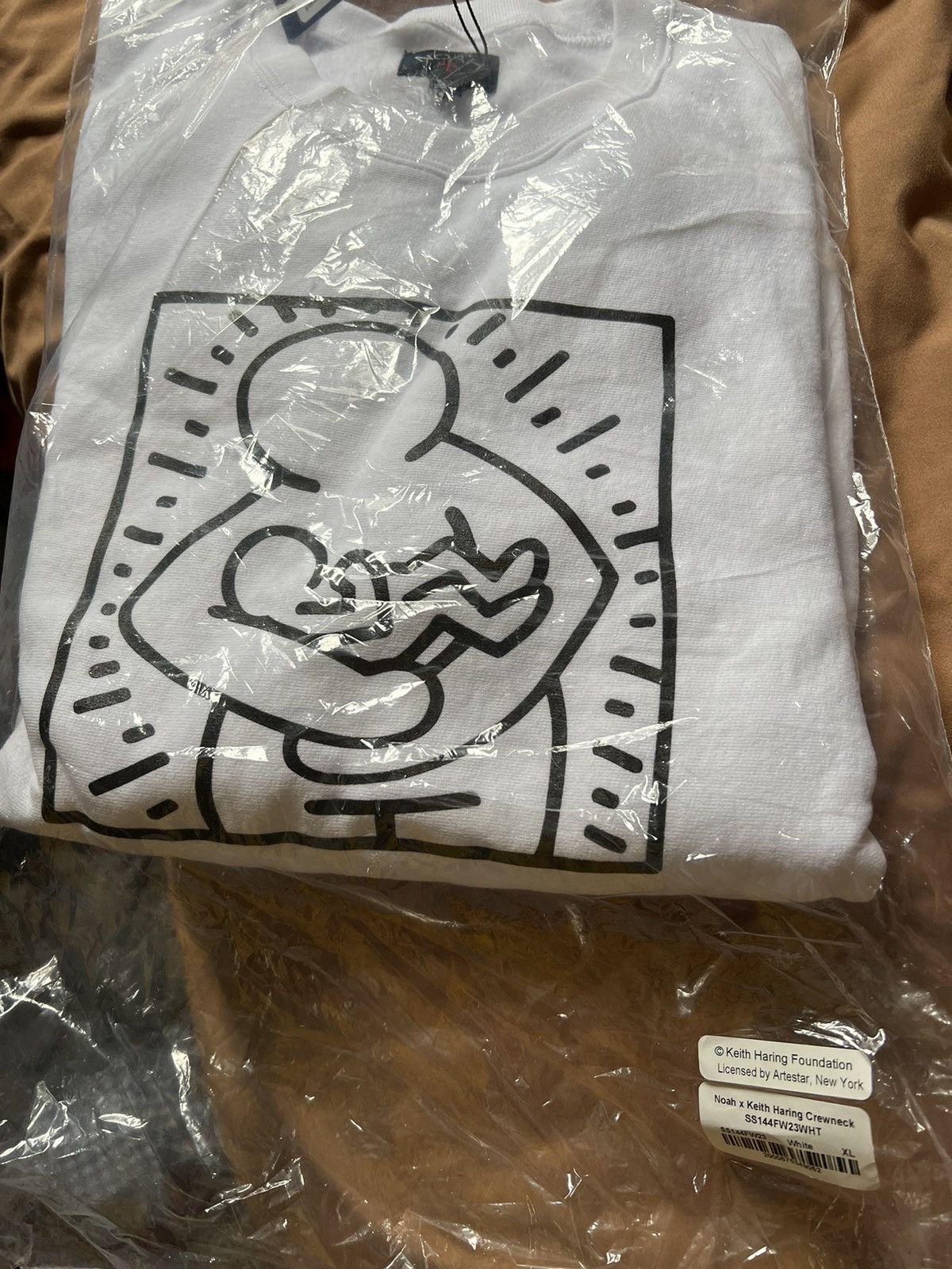 Noah NOAH NYC Keith Haring Crewneck White Size US XL / EU 56 / 4 - 4 Thumbnail