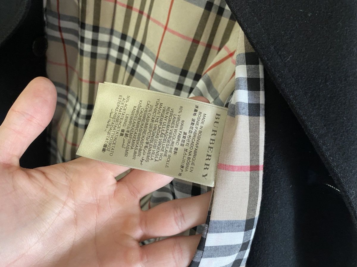 Burberry BURBERRY London Black Wool/Cashmere Belted Coat Size M / US 6-8 / IT 42-44 - 8 Thumbnail