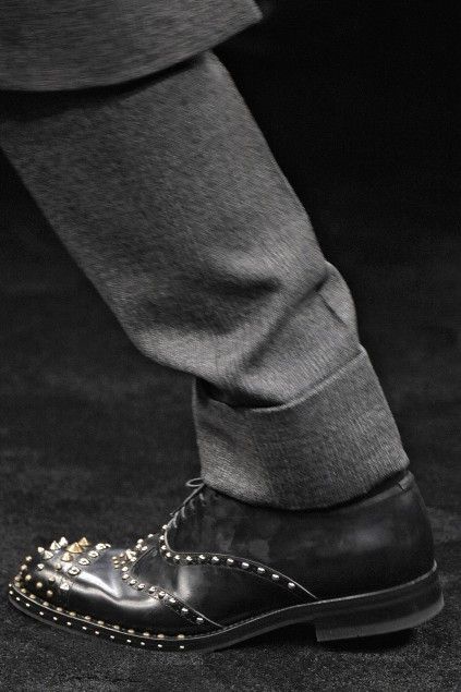 Prada FW 2009 Runway Studded Leather Derby Shoes Size US 7.5 / EU 40-41 - 18 Thumbnail