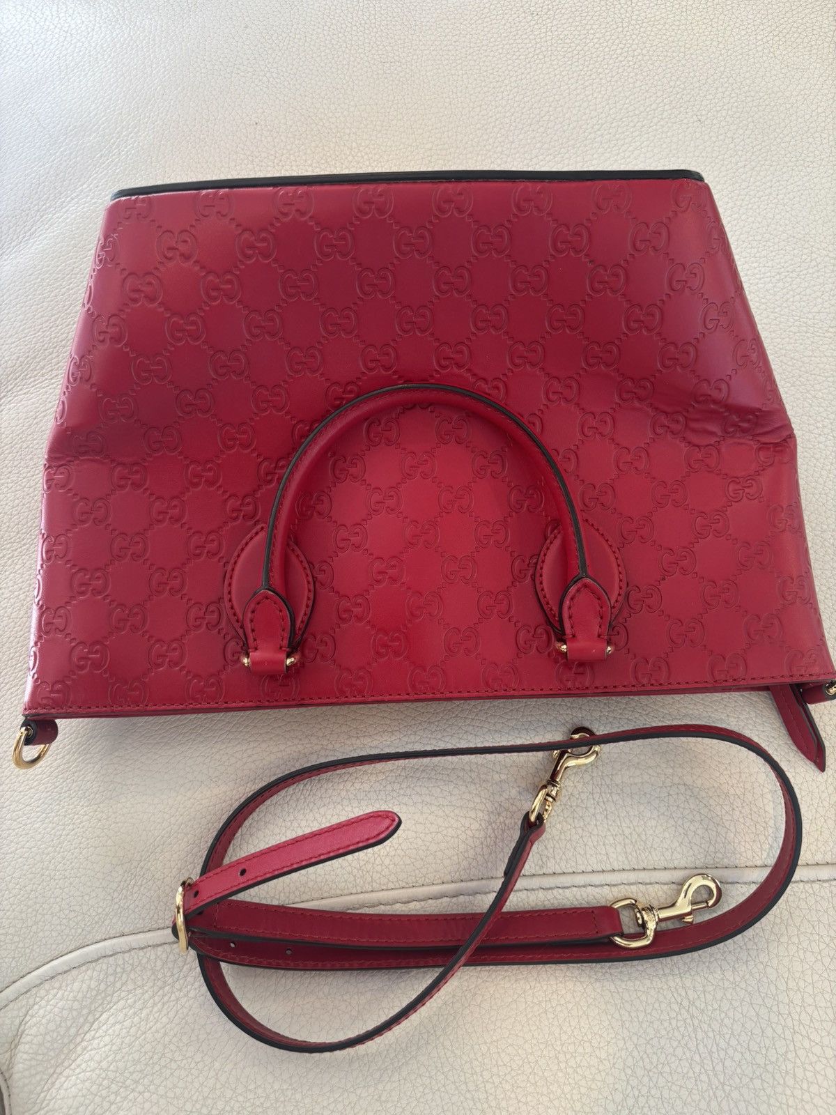 Gucci Gucci Classic Sima Leather Tote Bag Size ONE SIZE - 3 Thumbnail