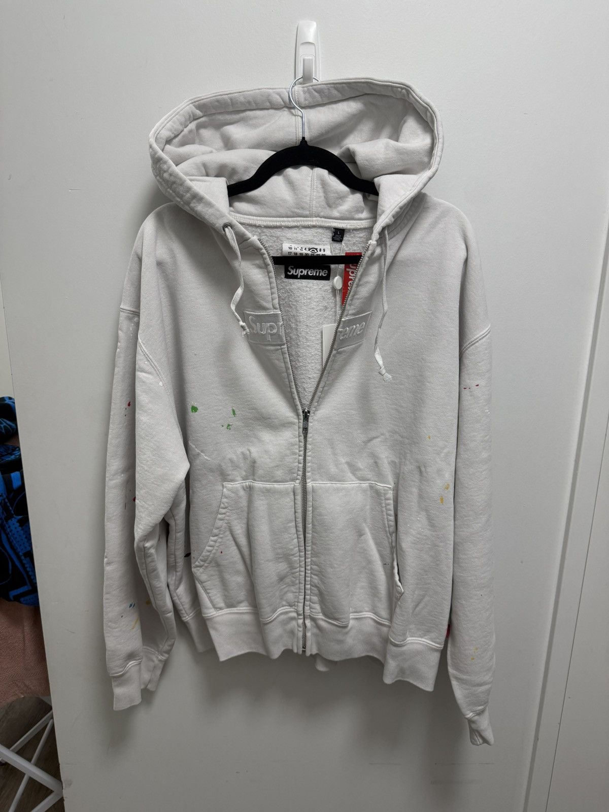 Supreme Supreme × MM6 Zip Up Box Logo Size US L / EU 52-54 / 3 - 1 Thumbnail