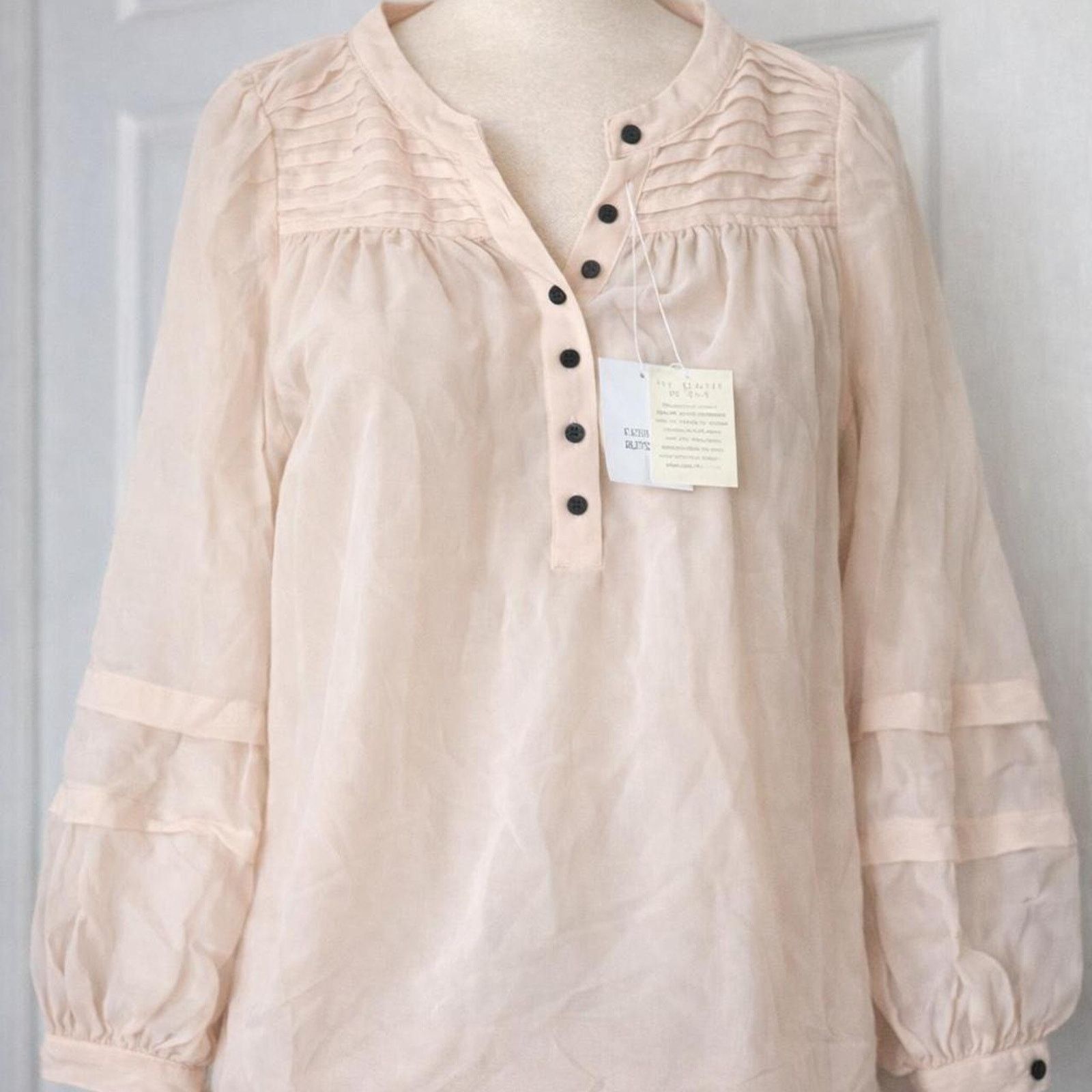 Other Moda International 100% Silk top Blush Size L NWT Size L / US 10 / IT 46 - 1 Thumbnail