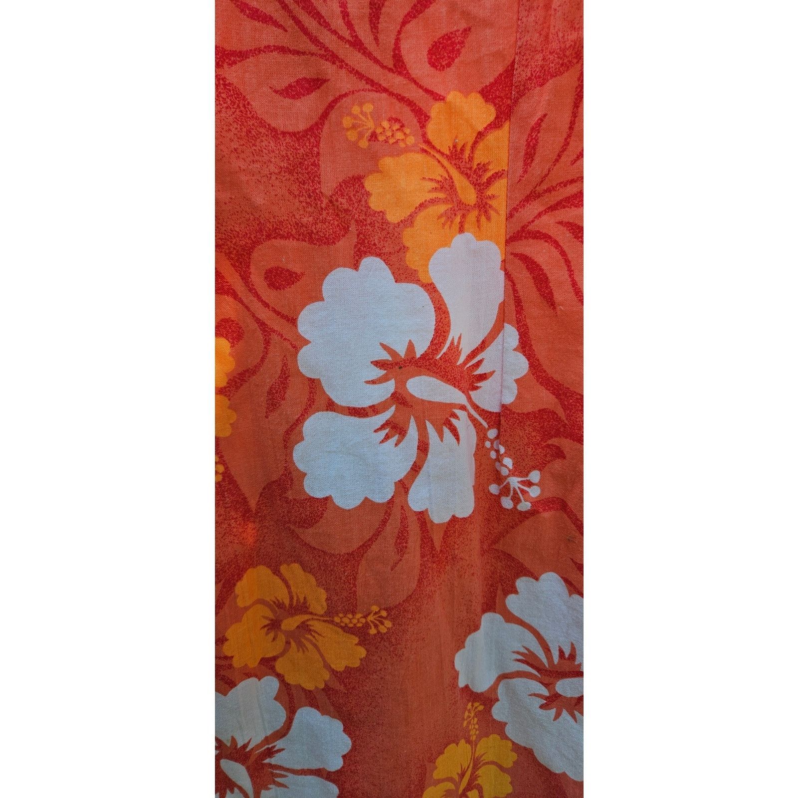 Other Floral Orange & White Sundress. Habiscus print. Girls Size 5 Size S / US 4 / IT 40 - 2 Thumbnail