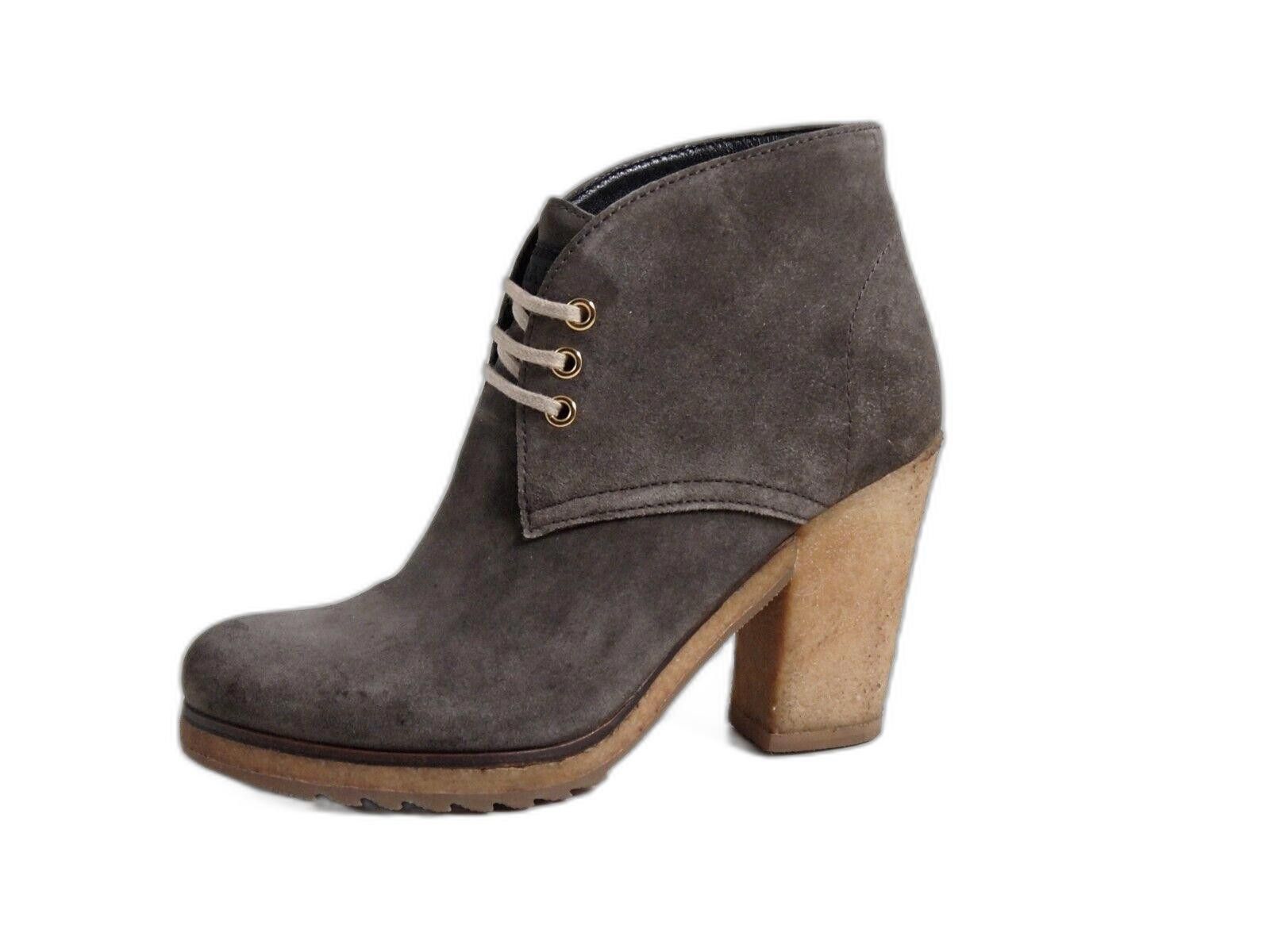 Prada Prada High Heel Ankle Boots Gray Suede US 37.5 EU 7.5 $720 Size US 7.5 / IT 37.5 - 1 Thumbnail