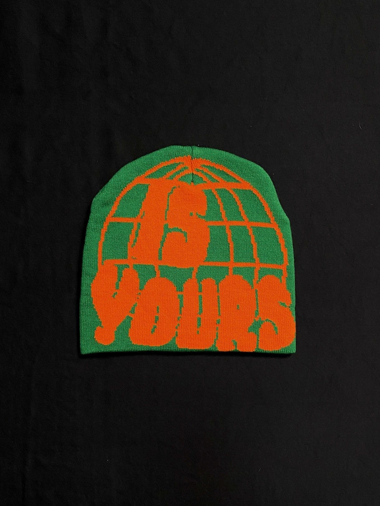 Japanese Brand Deadstock The World is Yours No Cuff Knit Black Beanie OS Size ONE SIZE - 1 Thumbnail