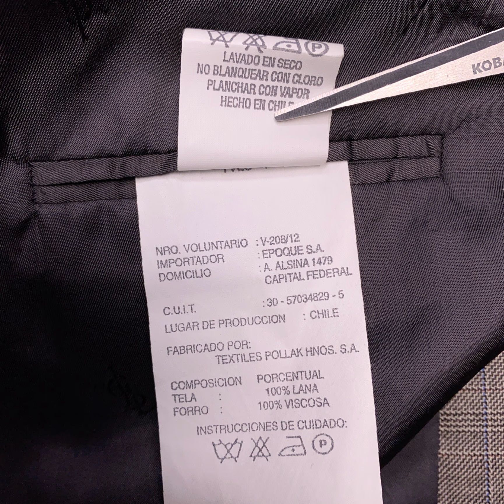 Yves Saint Laurent VINTAGE Saint Laurent Blazer Men 46 Gray Plaid Wool Sport Coat Regular Notch Lapel 3-Button/ Four-Button? Size 46R - 6 Thumbnail