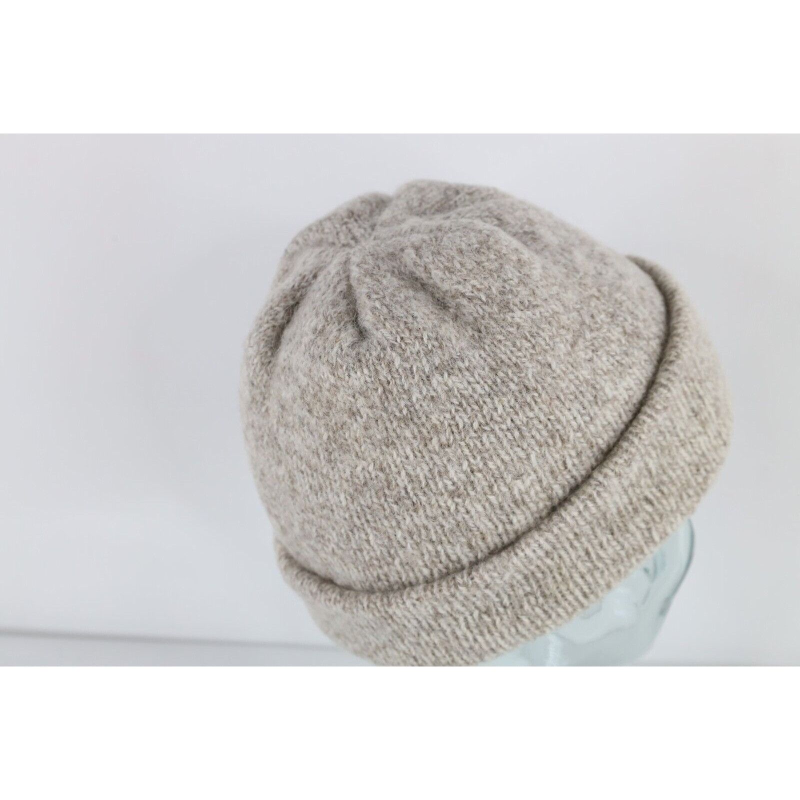 Vintage Vintage 70s Streetwear Blank Wool Knit Winter Beanie Hat Cap Size ONE SIZE - 4 Thumbnail