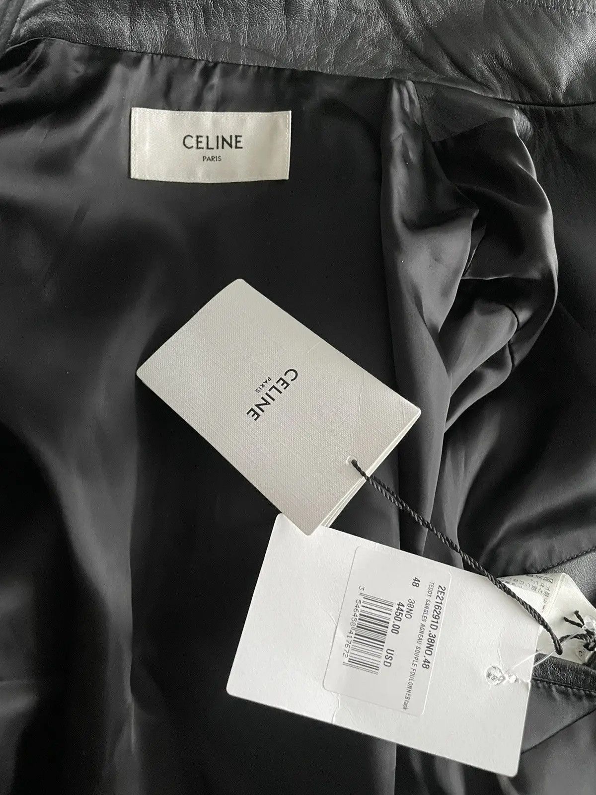 Celine × Hedi Slimane Rare Brand NEW Hedi Slimane Runway Sold Out Leather Jacket Size US M / EU 48-50 / 2 - 18 Thumbnail